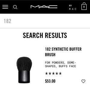 MAC buffer brush #182s